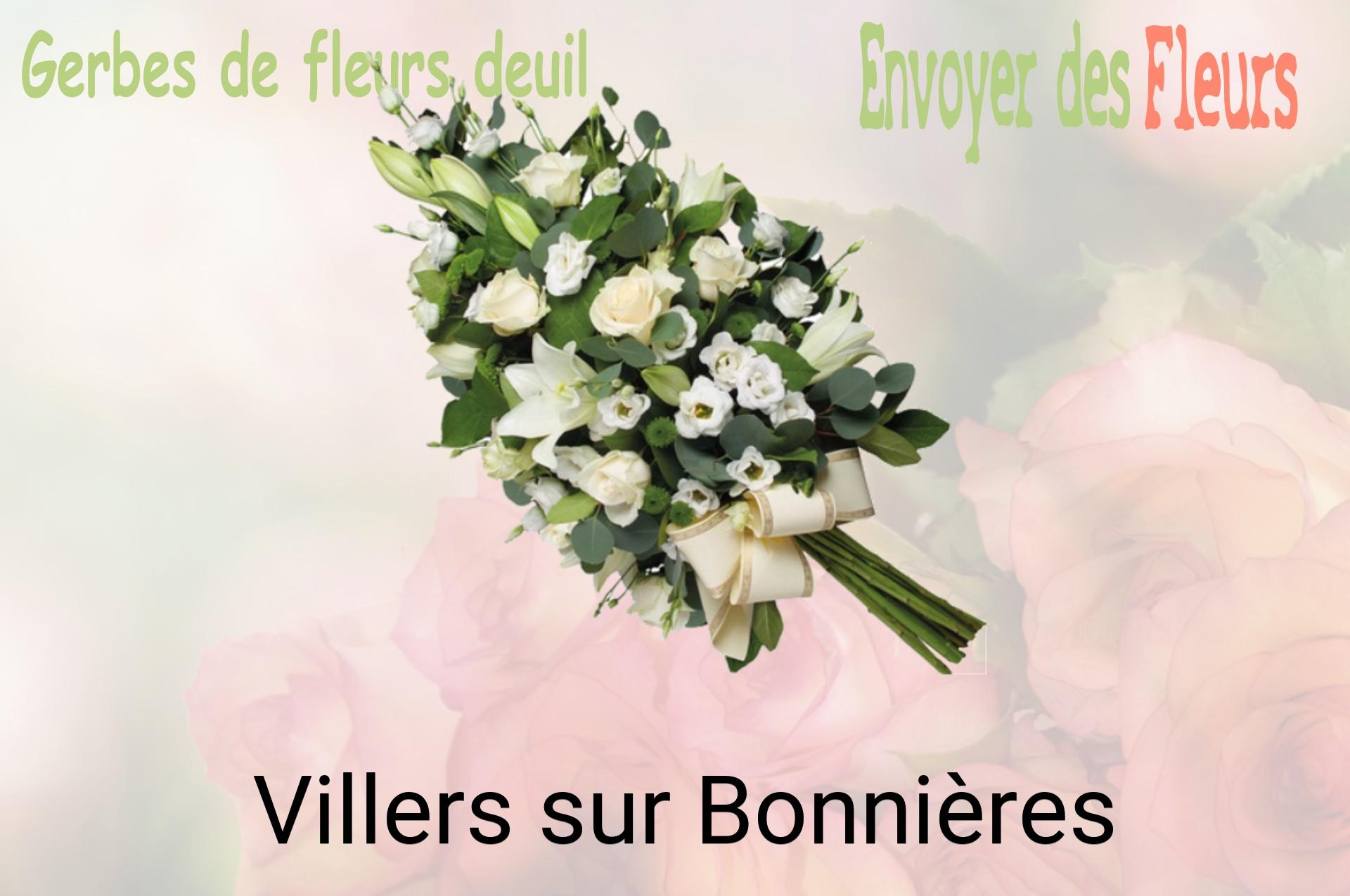 Gerbe de fleurs de deuil livrée à Villers-sur-Bonnières